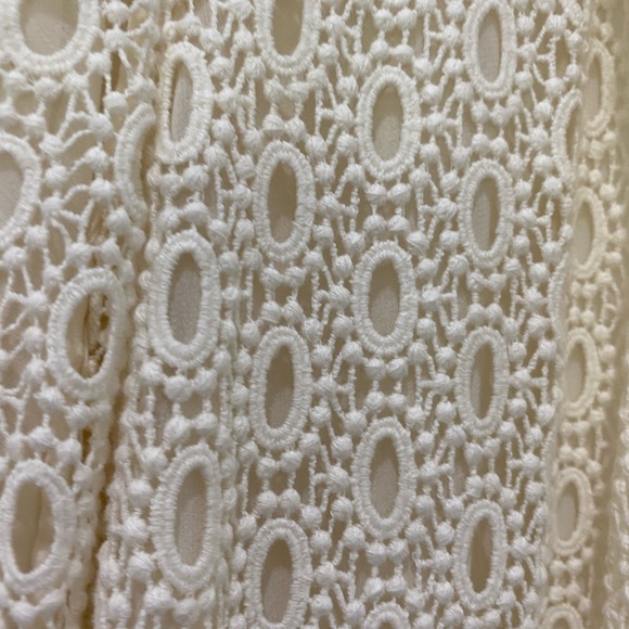 🌸PRICE⬇️• ZARA - Dressy Cream Knit Coat - size Large - Picture 7 of 8